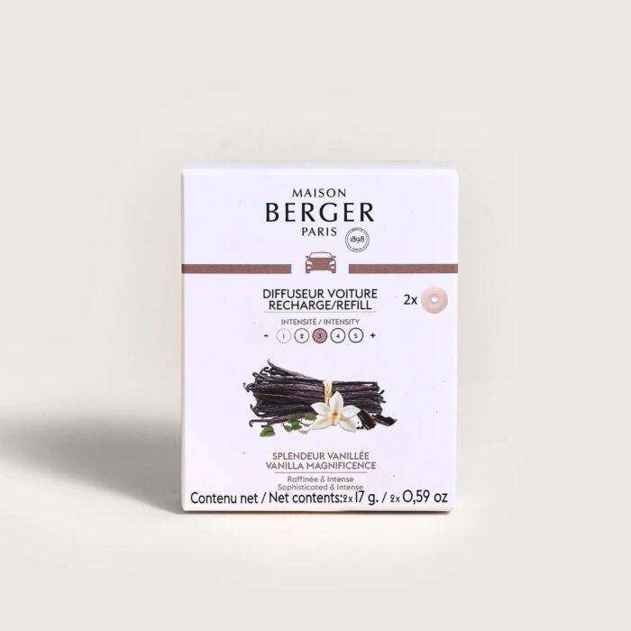 Maison Berger Vanilla Magnificence Car Diffuser Refills